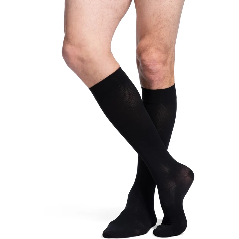 Sigvaris Opaque Men's Knee High 20-30 mmHg w/ Silicone Grip-Top