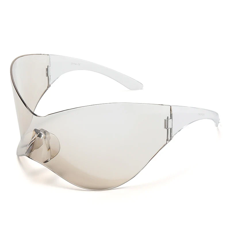 Designer Verspiegelte Sonnenbrille Damen Brille Große Gläser Pilotenbrille UV400
