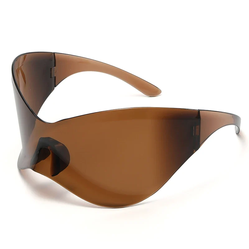 Designer Verspiegelte Sonnenbrille Damen Brille Große Gläser Pilotenbrille UV400