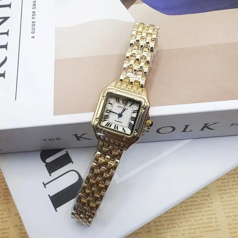 Damen Armbanduhr Quarzuhr Luxus Quartz Armband Uhr Chronograph Business Damenuhr