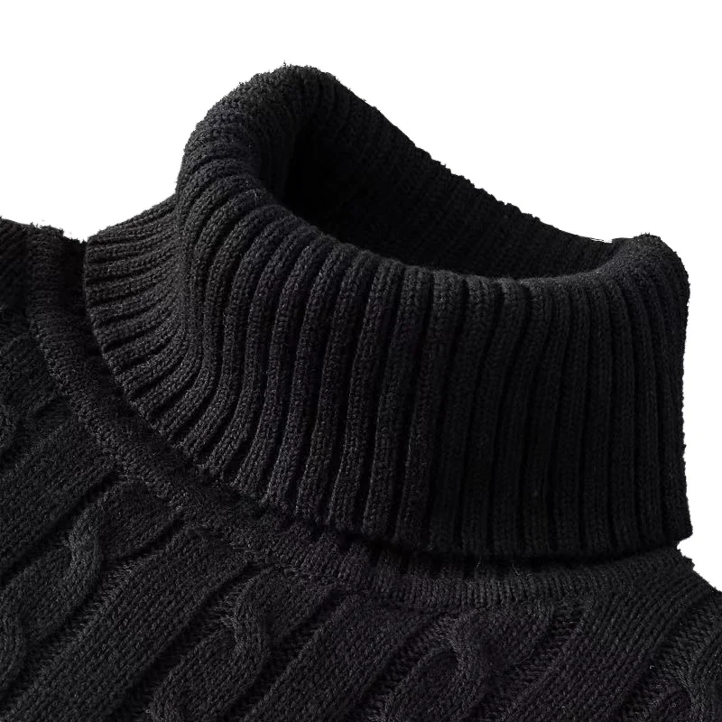 Herren Rollkragen Pullover Sweatshirt Pulli Zipper Sweater Shirt Langarmshirt