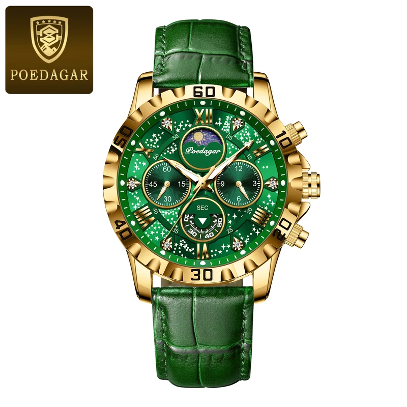 Herren Armbanduhr Digital Uhr Silber Edelstahl LED Quarzuhr Luxus Chronograph