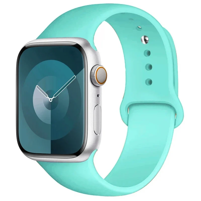 Silikon Armband für Apple Watch Series 9 8 7 6 5 4 3 SE Ultra Sport Band iWatch