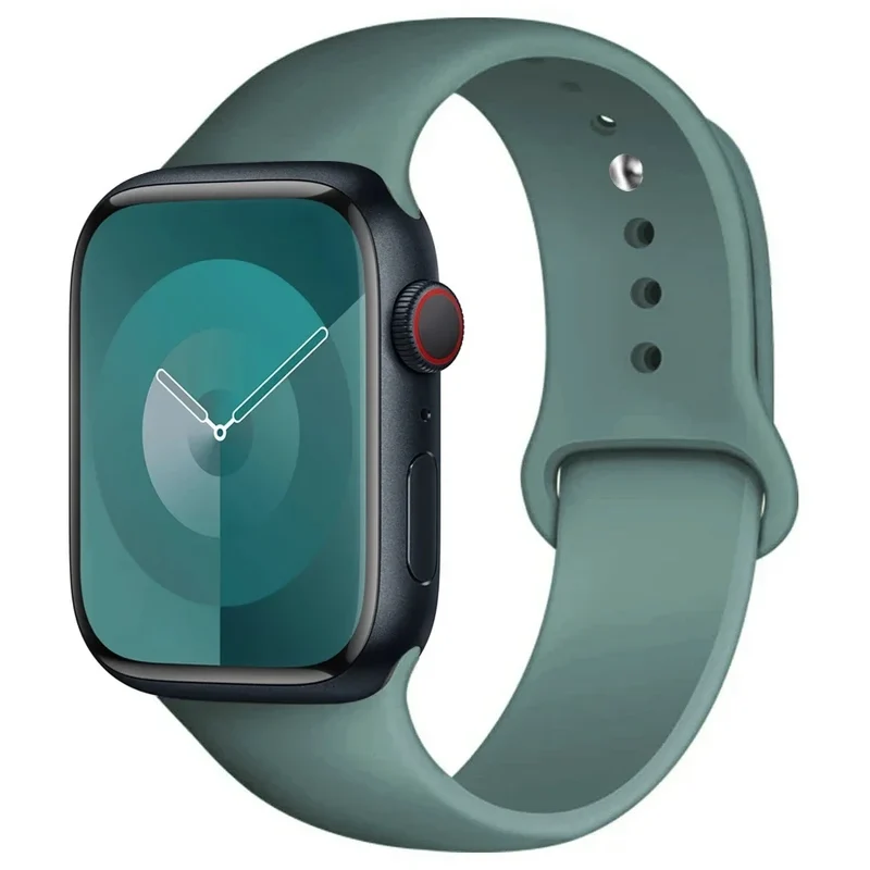Silikon Armband für Apple Watch Series 9 8 7 6 5 4 3 SE Ultra Sport Band iWatch