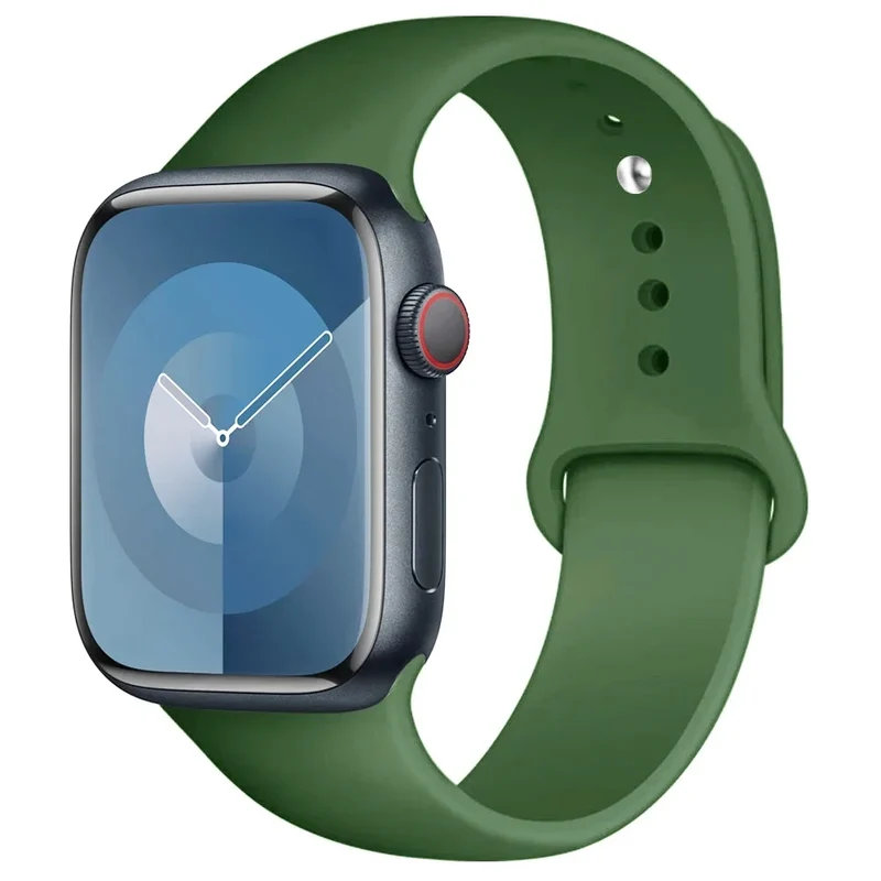 Silikon Armband für Apple Watch Series 9 8 7 6 5 4 3 SE Ultra Sport Band iWatch