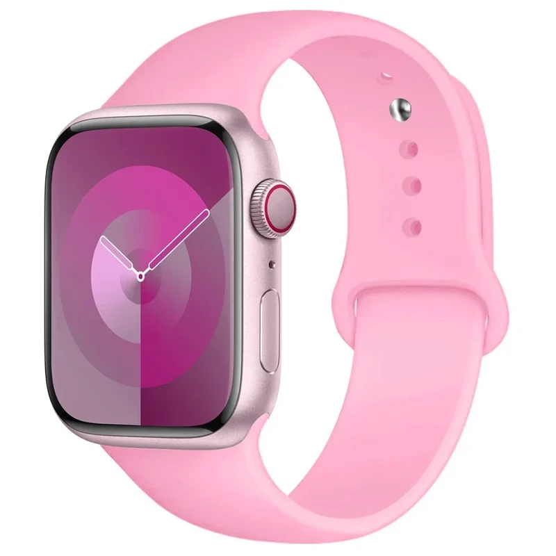 Silikon Armband für Apple Watch Series 9 8 7 6 5 4 3 SE Ultra Sport Band iWatch