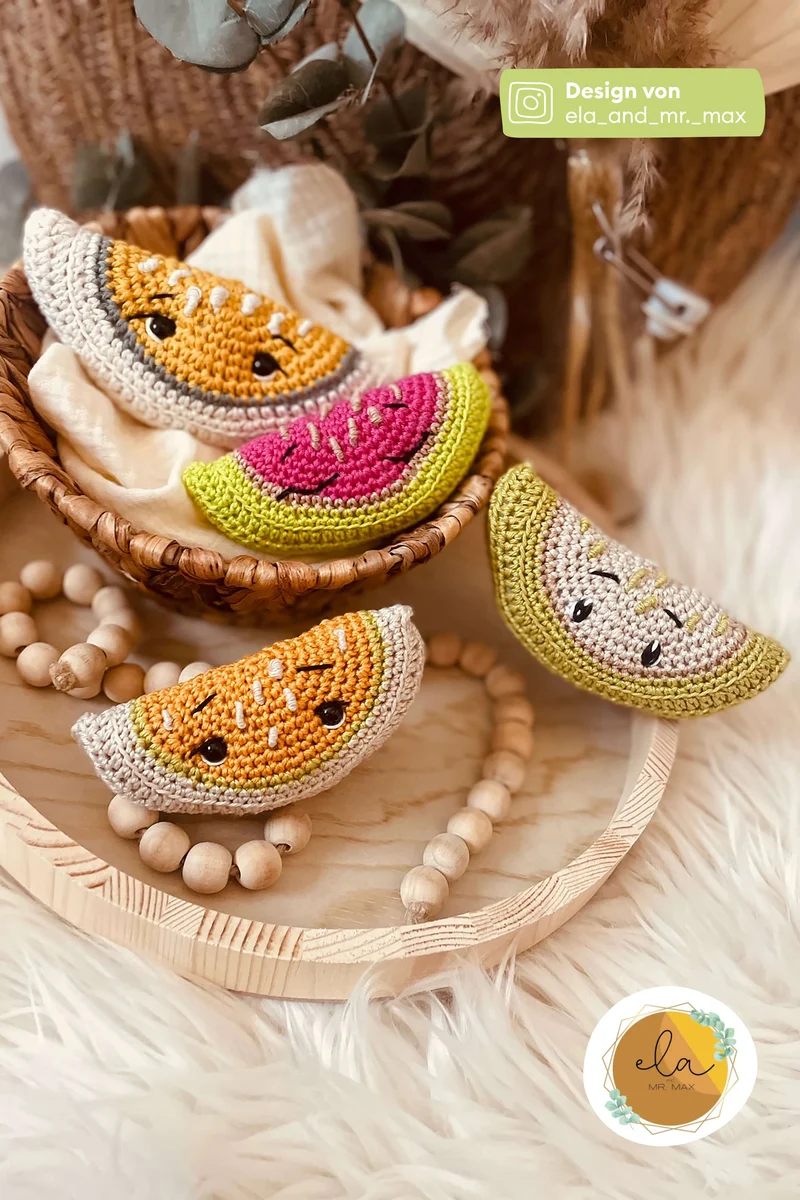 Anleitung Amigurumi Melonen Carla und Marta