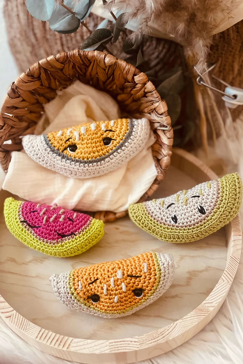 Anleitung Amigurumi Melonen Carla und Marta