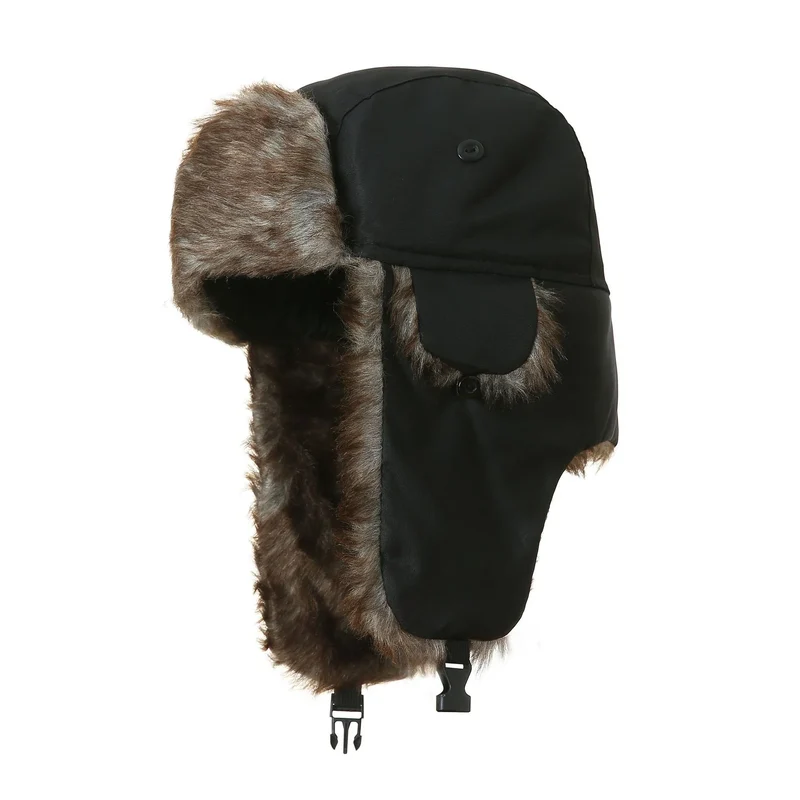 Fliegermütze Wintermütze Fellmütze Uschanka Pilotenmütze Mütze Ohrenmütze