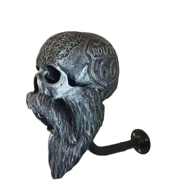 Supporto Staffa Porta Casco Moto Tondo Gancio Da Parete Appendiabiti Guardaroba
