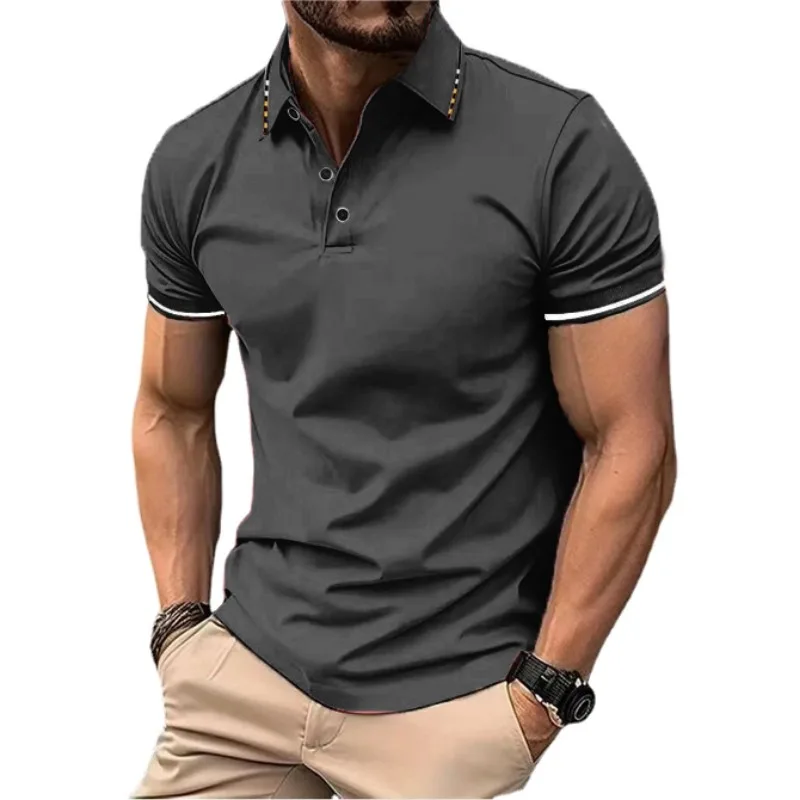 Herren Poloshirt POLO Shirt T-Shirt Kurzarm Zipper Hemd Fashion Polohemd Top NEU
