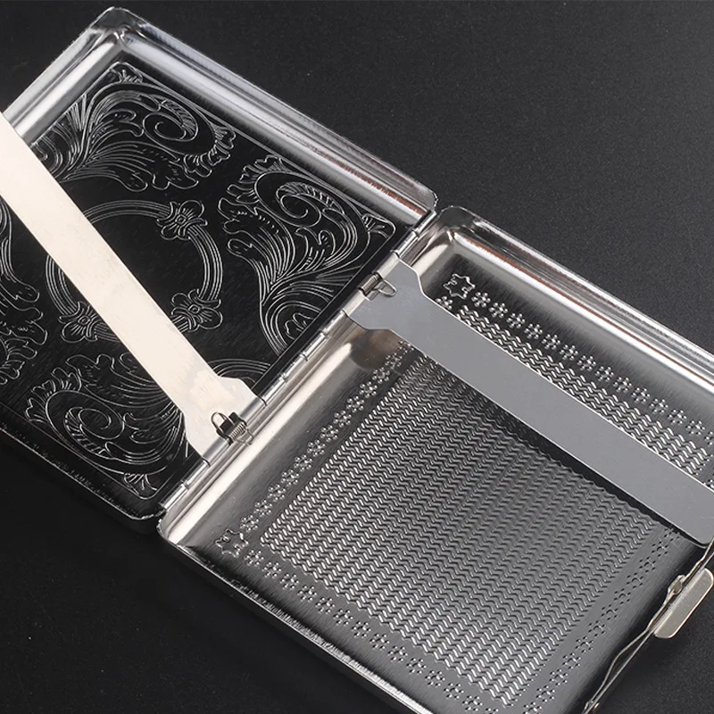 Zigarettenetui Mini Etui 20 Zigaretten Dose Metall Box Kunst Leder Tabakdose Neu