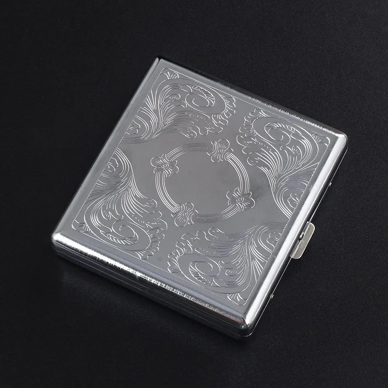 Zigarettenetui Mini Etui 20 Zigaretten Dose Metall Box Kunst Leder Tabakdose Neu