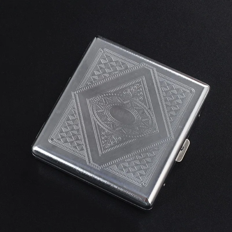 Zigarettenetui Mini Etui 20 Zigaretten Dose Metall Box Kunst Leder Tabakdose Neu