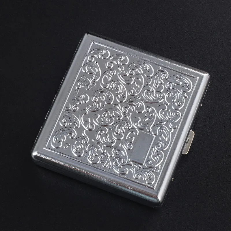 Zigarettenetui Mini Etui 20 Zigaretten Dose Metall Box Kunst Leder Tabakdose Neu