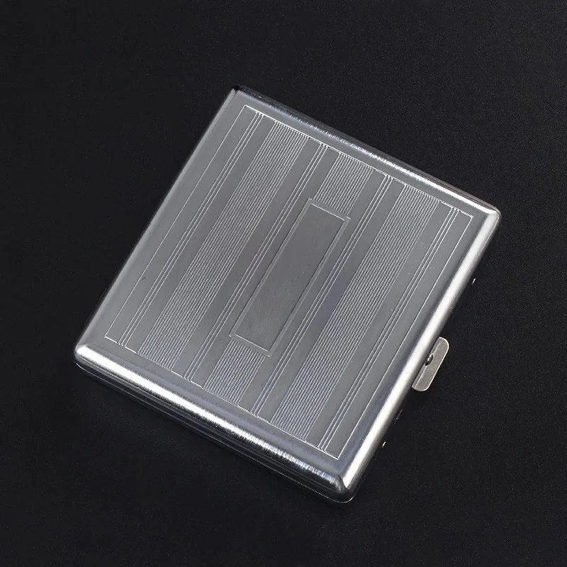 Zigarettenetui Mini Etui 20 Zigaretten Dose Metall Box Kunst Leder Tabakdose Neu