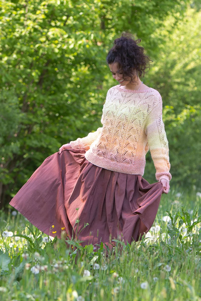 Anleitung Pulli im Ajourmuster