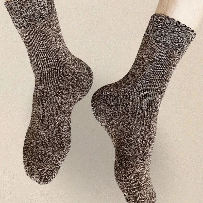 5 Paar Herren Wintersocken Socken Merinowolle Norweger Wollsocken Größe 38-45