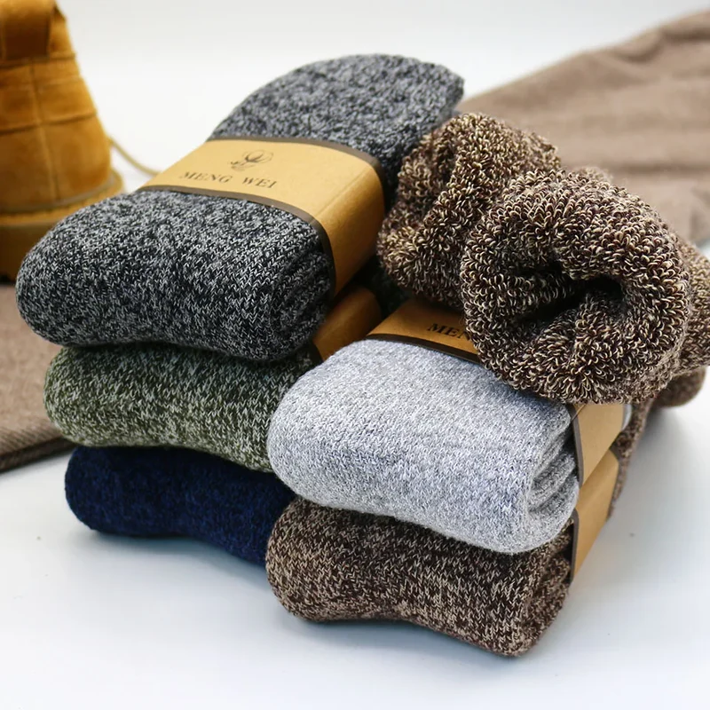 3 Paar Herren Wintersocken Socken Merinowolle Norweger Wollsocken Größe 38-45