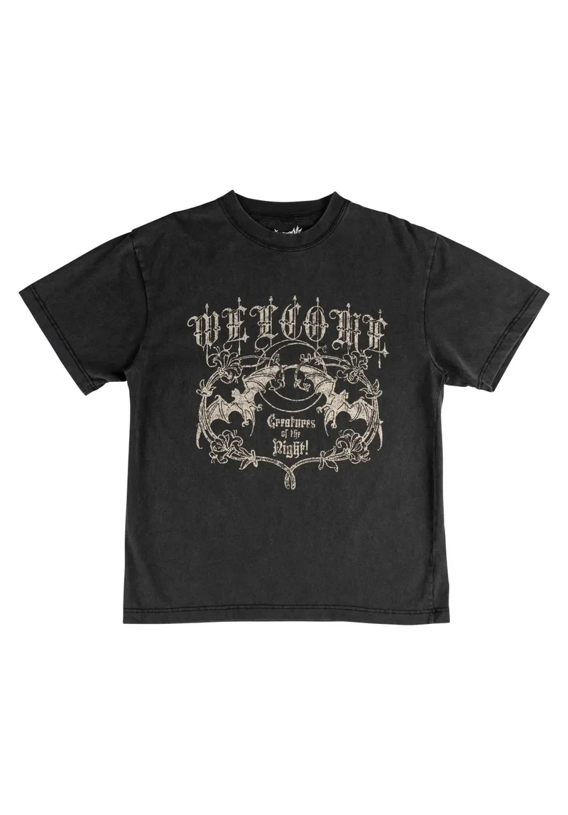 Night Creature Boxy Garment-Dyed Enzyme-Washed