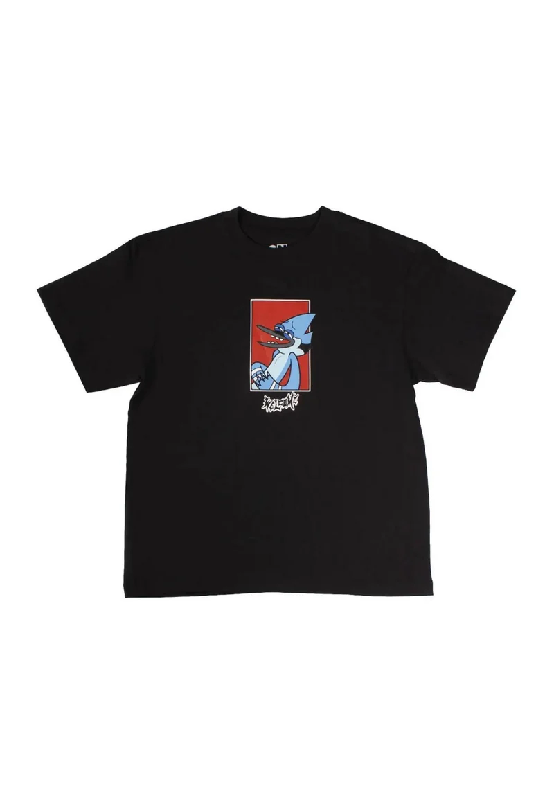 X Regular Show Mordecai Boxy Garment-Dyed