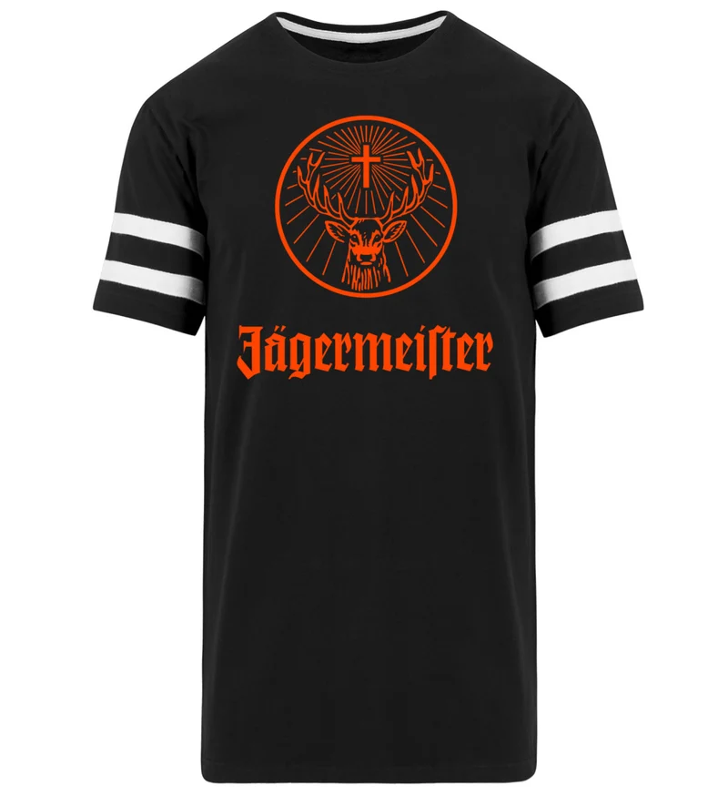Fashion Herren Jägermeister T-Shirt Rundhals Unisex 100 % Baumwolle Streetwear