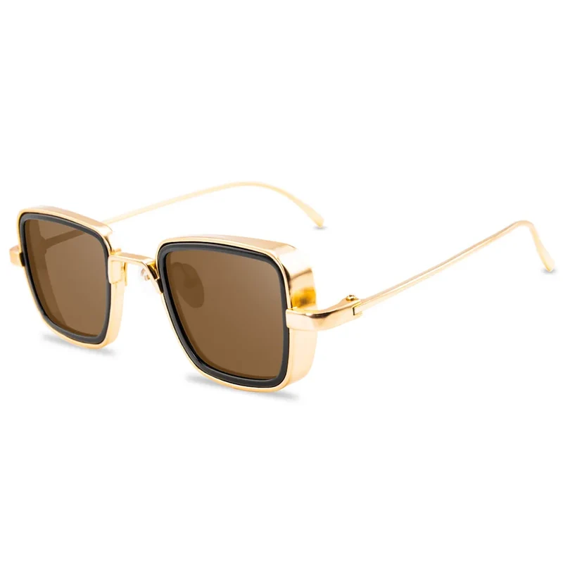 Designer Luxus Sonnenbrille Damen Herren Quadratische Gläser Vintage UV400
