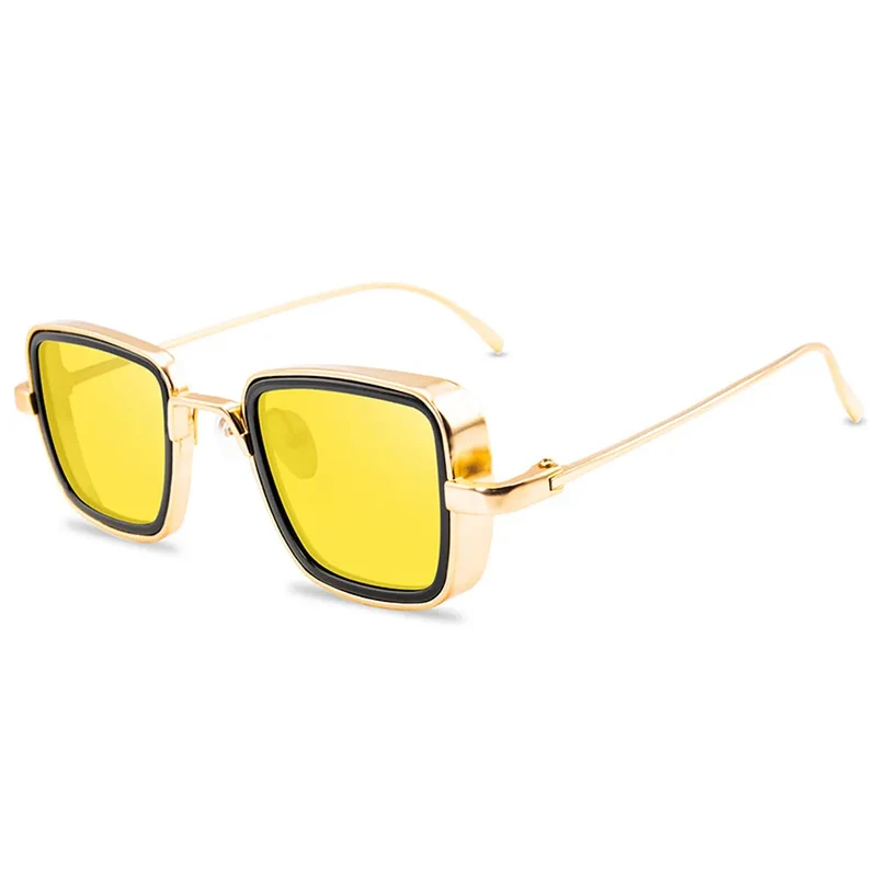 Designer Luxus Sonnenbrille Damen Herren Quadratische Gläser Vintage UV400