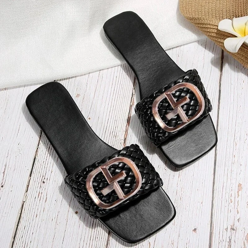 Damen Sandalen Latschen Frauen Hausschuhe Slider Flip Flops Sandaletten