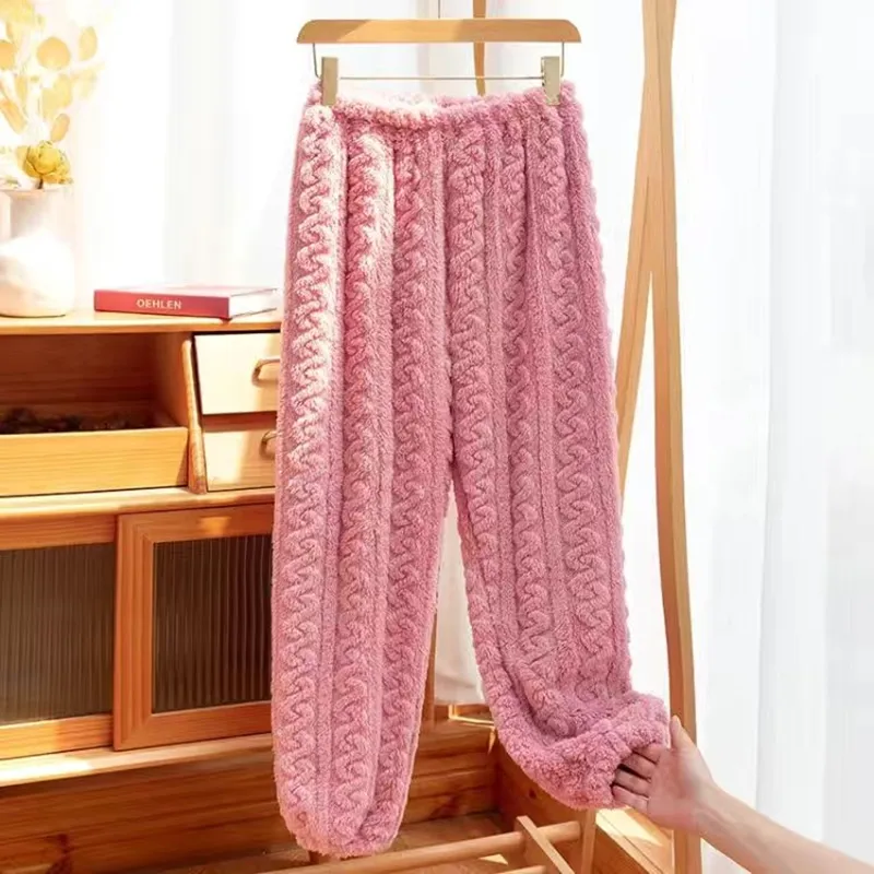 Damen Freizeitanzug Teddy Hausanzug Jogginganzug Fleece Schlafanzug