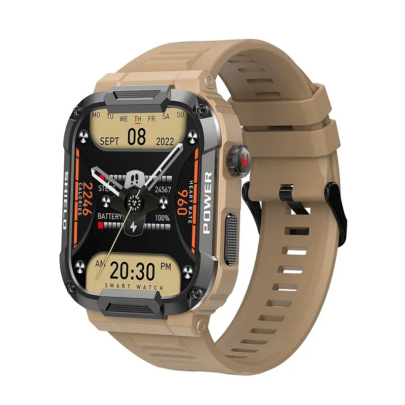 Herren Armbanduhr Digital Uhr Silber Edelstahl Quarzuhr Bluetooth Smartwatch