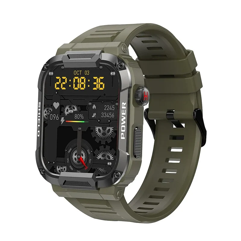 Herren Armbanduhr Digital Uhr Silber Edelstahl Quarzuhr Bluetooth Smartwatch