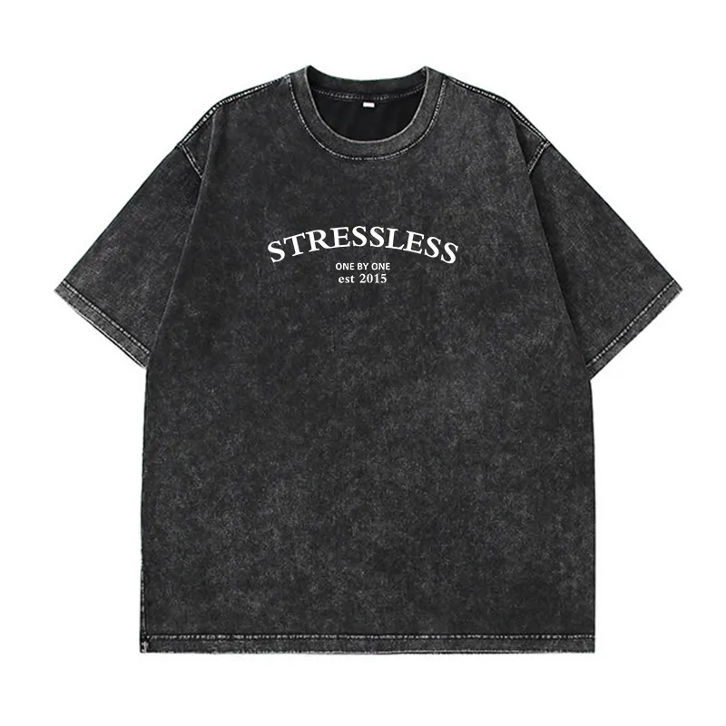 Damen Sommer Top Los Angeles T-Shirt Rundhals Streetwear lockeres Damentop