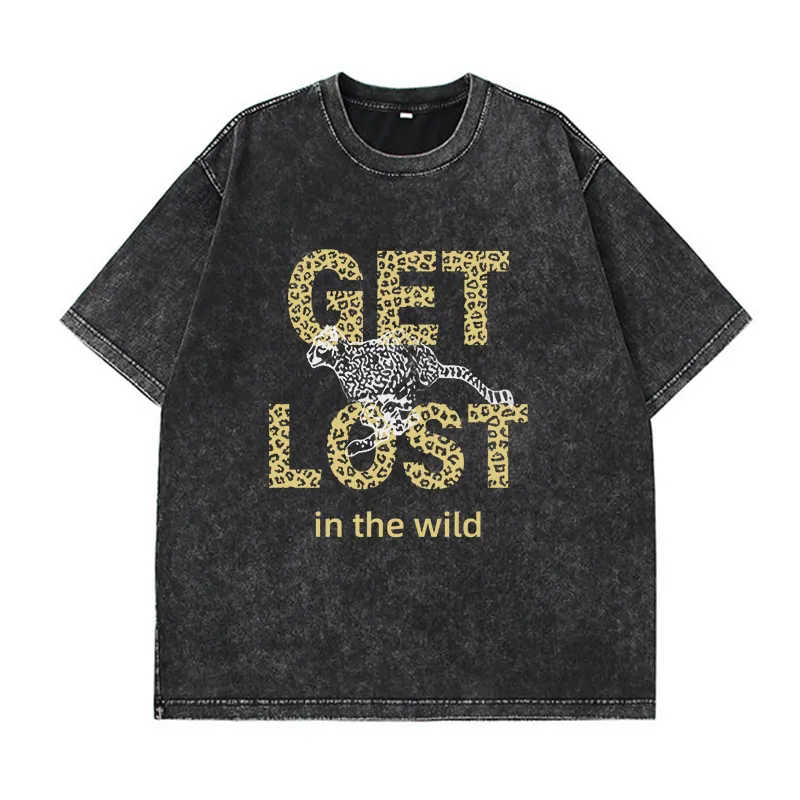 Damen Sommer Top Los Angeles T-Shirt Rundhals Streetwear lockeres Damentop