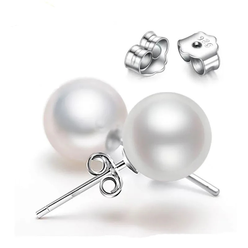 1 Paar Ohrstecker aus 925 sterling Silber Ohrringe Ohrschmuck Zirkonia Creolen