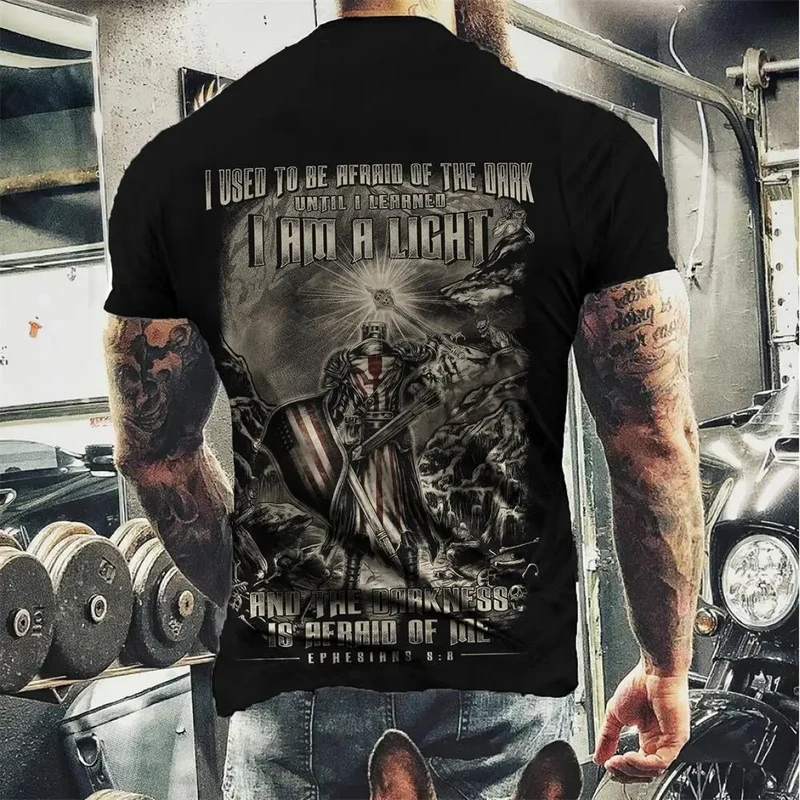 Herren Fashion Vintage 3D T-Shirt Rundhals Unisex Sommer Sparta Streetwear
