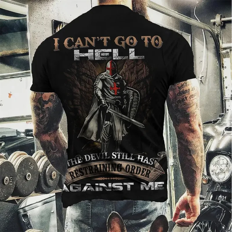 Herren Fashion Vintage 3D T-Shirt Rundhals Unisex Sommer Sparta Streetwear