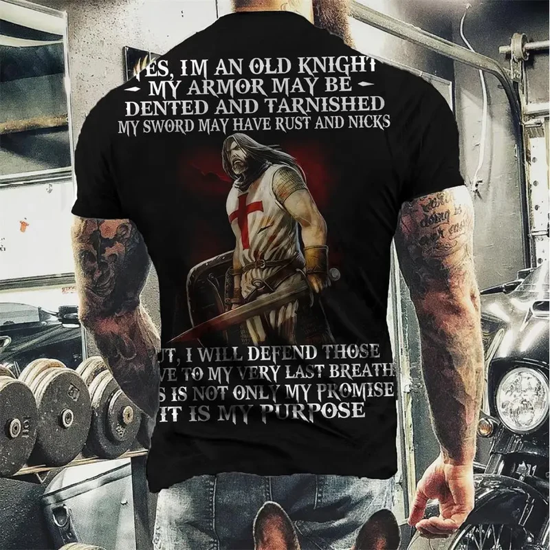 Herren Fashion Vintage 3D T-Shirt Rundhals Unisex Sommer Sparta Streetwear