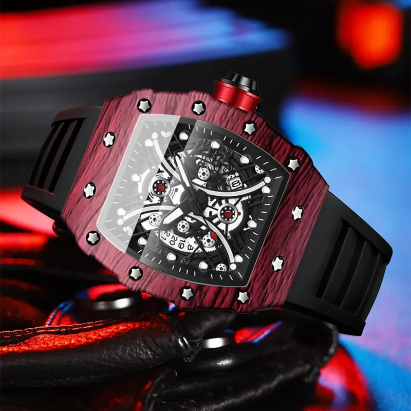 Herren Armbanduhr Silber Schwarz Edelstahl Quarzuhr Luxus Chronograph Business