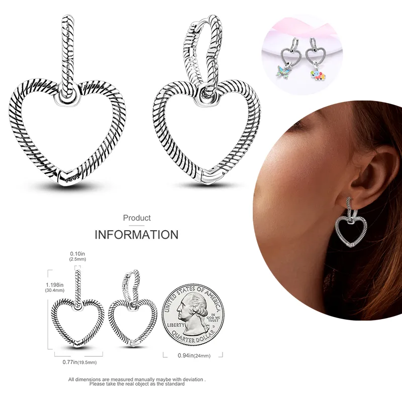 1 Paar Creolen aus 925 sterling Silber Schwarz Ohrringe Zirkonia Ohrstecker
