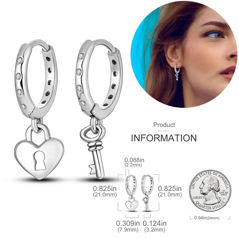 1 Paar Creolen aus 925 sterling Silber Schwarz Ohrringe Zirkonia Ohrstecker