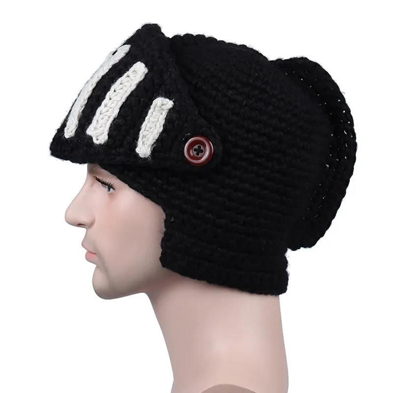 Warme Herren Damen Wintermütze Sparta Woll Mütze Strickmütze Kappe Hut Unisex