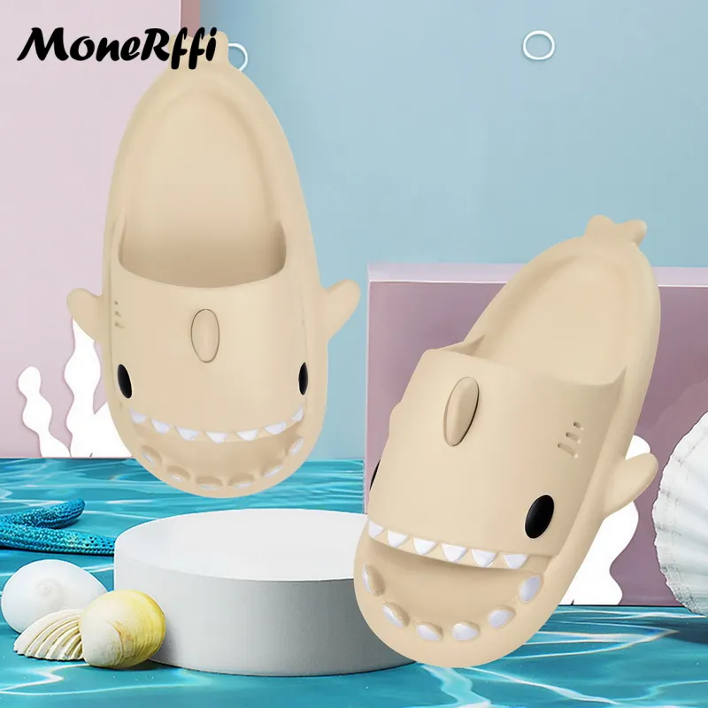 Shark Slippers Badelatschen Frauen Hausschuhe Anti-Rutsch Flip Flops Sandalen
