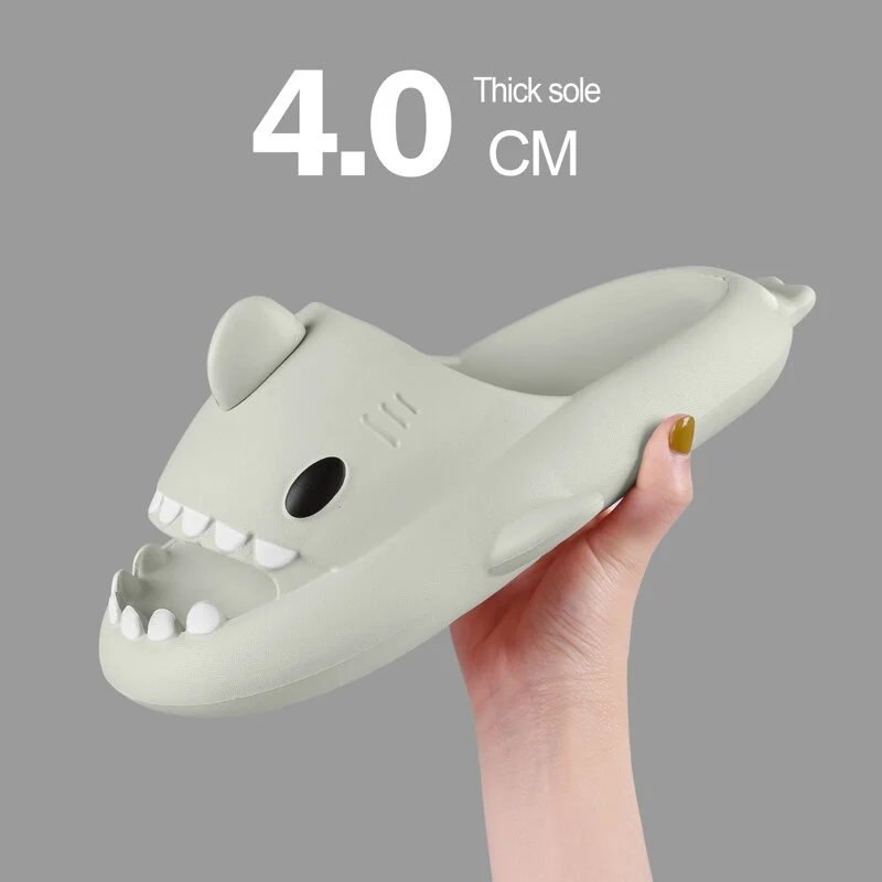 Shark Slippers Badelatschen Frauen Hausschuhe Anti-Rutsch Flip Flops Sandalen