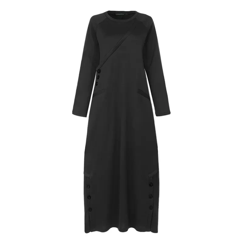 Damen Kapuzenpullover Minikleid Hoodie Sweatshirt Longtops Tunika Jumper Kleid