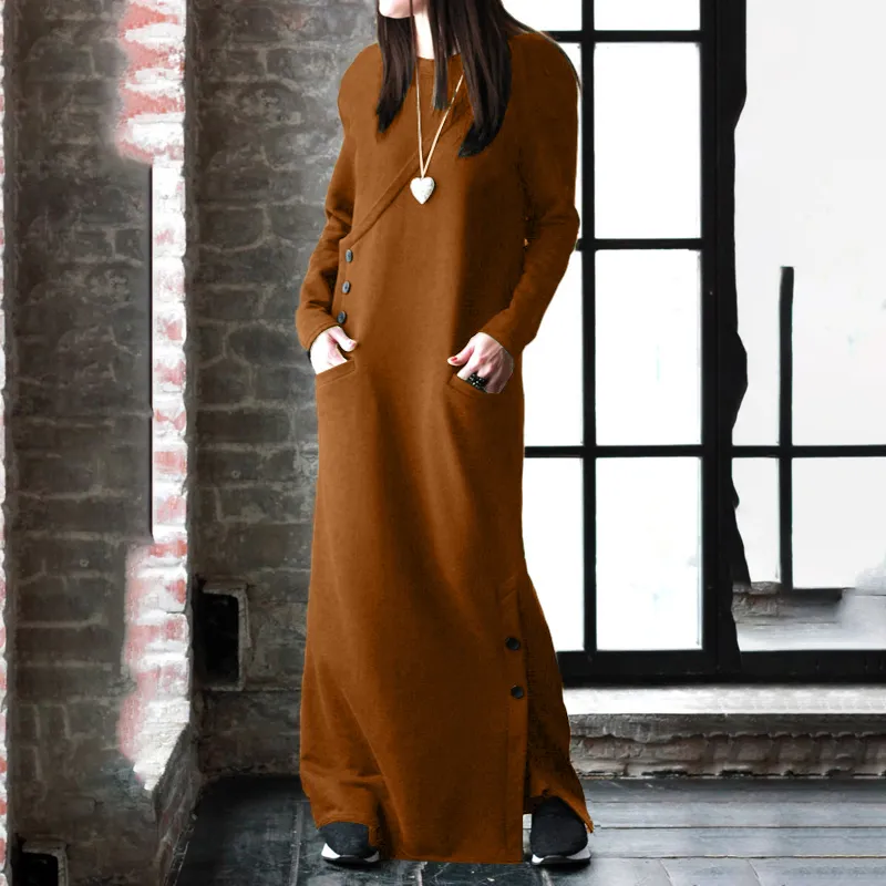 Damen Kapuzenpullover Minikleid Hoodie Sweatshirt Longtops Tunika Jumper Kleid