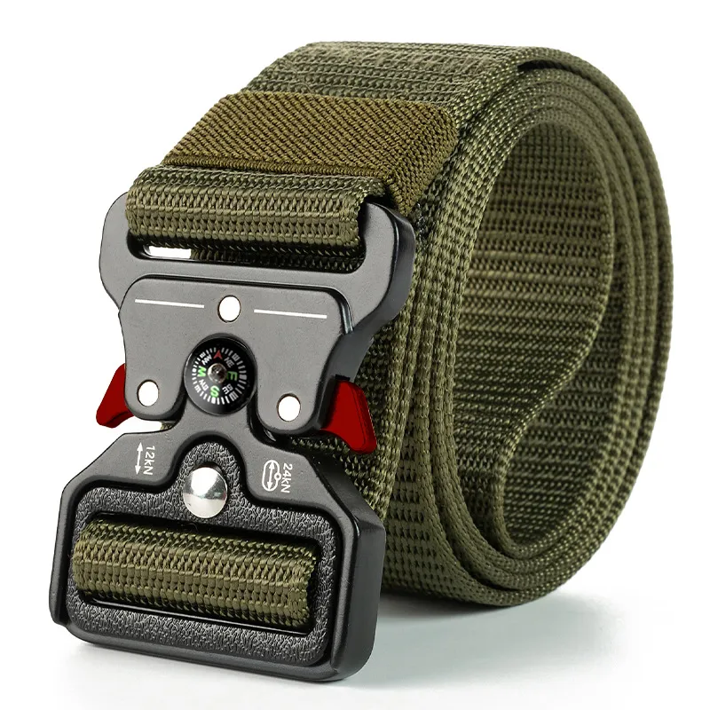 Herren Gürtel Armee Militär Military Belt Nylon Taktische Schnalle
