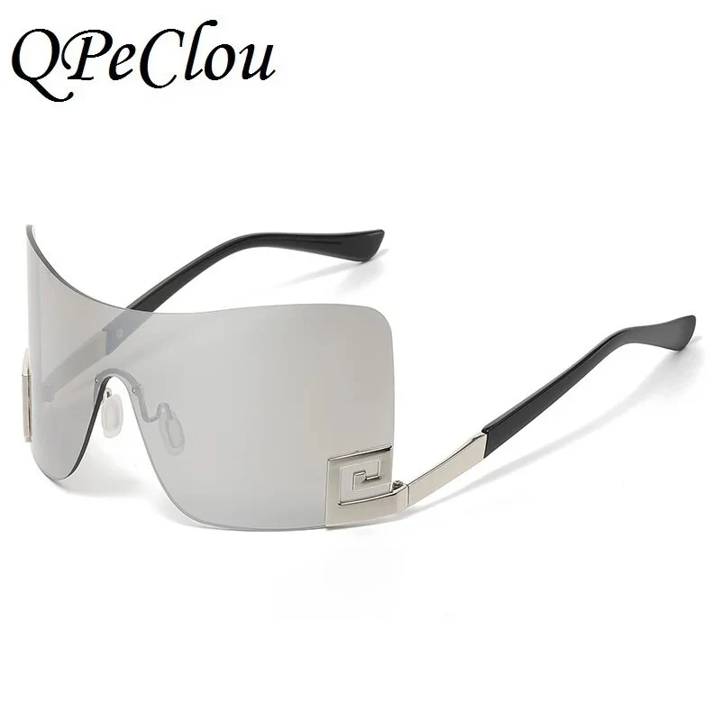 Designer Sonnenbrille Damen Herren Quadratische Übergröße Gläser Vintage UV400