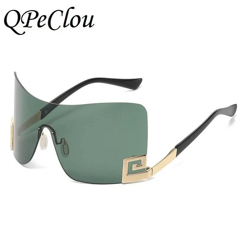 Designer Sonnenbrille Damen Herren Quadratische Übergröße Gläser Vintage UV400