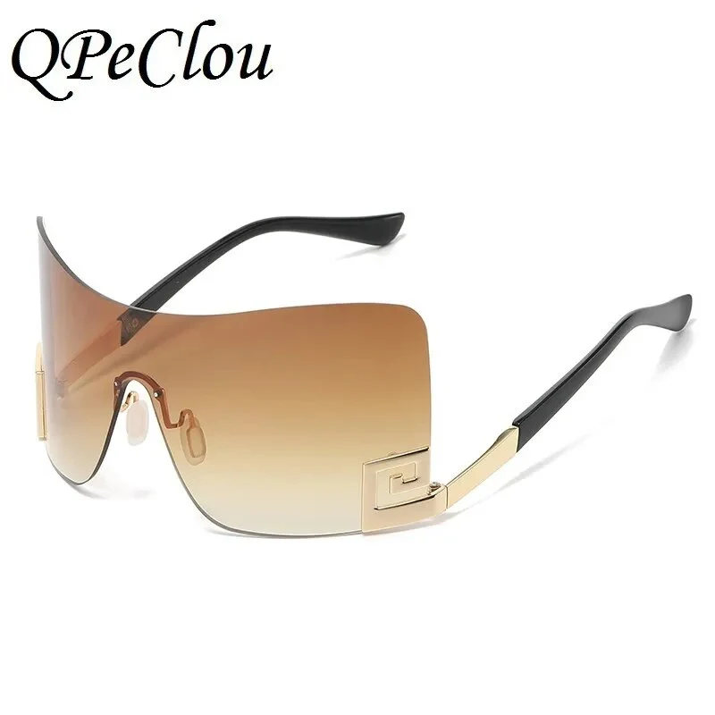 Designer Sonnenbrille Damen Herren Quadratische Übergröße Gläser Vintage UV400